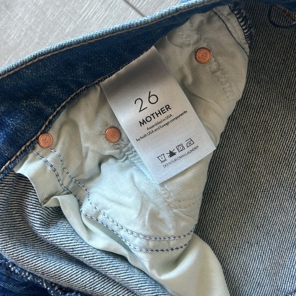 MOTHER SUPERIOR DENIM SZ 26 PERFECT CONDITION HIGH WAIST ZIPPER FLY - Picture 7 of 10